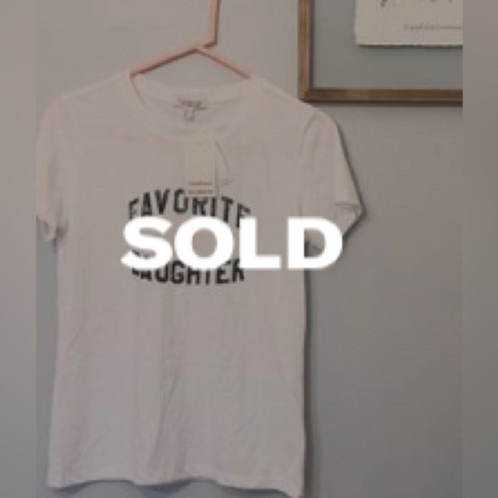 Favorite Daughter T-Shirt, Casual White Shirt, Gift for Daughter